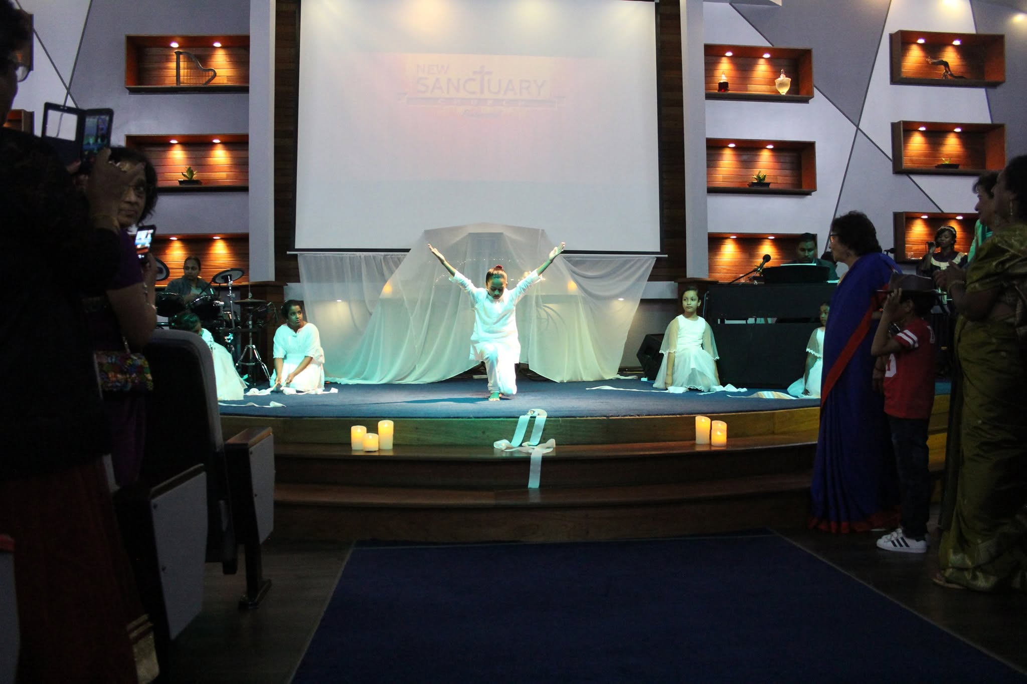 A worship dance presentation at New Sanctuary Church